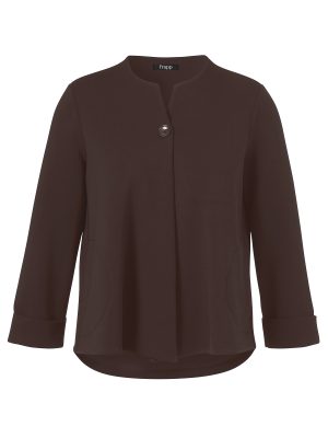 Frapp - Bruine blazer in A-lijn 55763 (2664720/714)